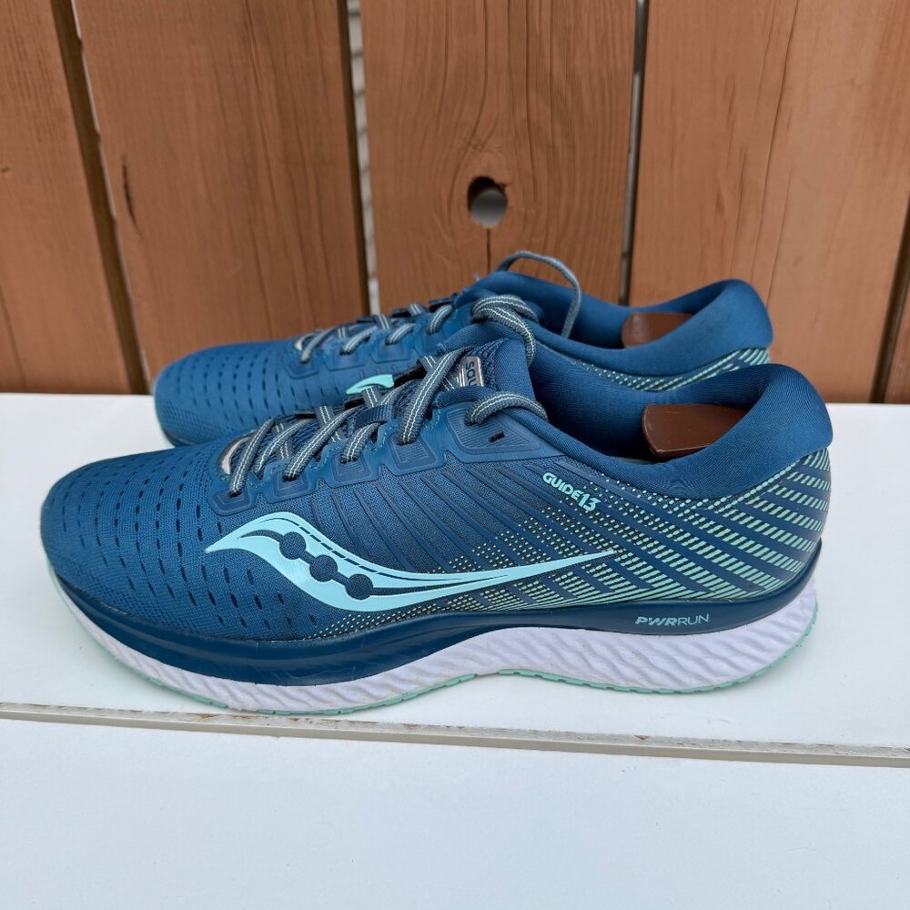 Saucony Guide 15 Women's Running Shoes Size 8 Teal & Aqua